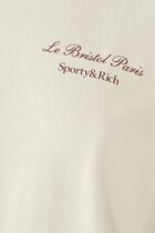 Sporty & Rich x Le Bristol Paris Faubourg Cotton T-Shirt